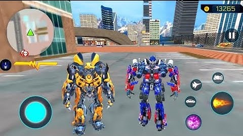 Robot Araba Oyunları #10 - Optimus Prime Multiple Transformation Jet Robot 2020 Android Gameplay