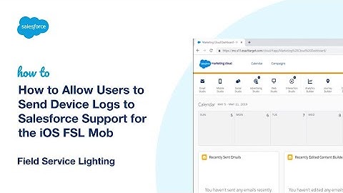 Allow Users to Send Device Logs to Salesforce Support - iOS FSL Mobile App