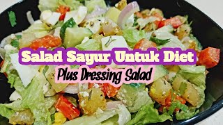 Vegetable Salad for Diet with potatoes and boiled eggs