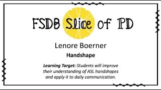 5 Parameters of ASL- Handshapes