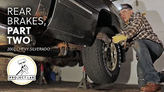 2002 Chevy Silverado rear brake fix, Part 2 | Project Old Grey by Andrew Reuter 2,308 views 4 years ago 7 minutes, 12 seconds