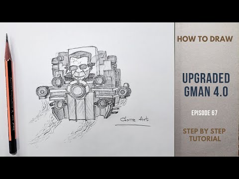How to draw Upgraded Gman 4.0 