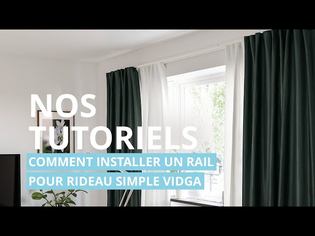 VIDGA Rail rideau simple ou triple, blanc - IKEA