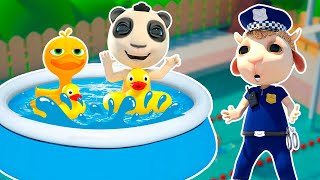 Nursery Rhymes & Kids Songs‍♂We Jump from the Springboard into a Deep PoolColorful Water