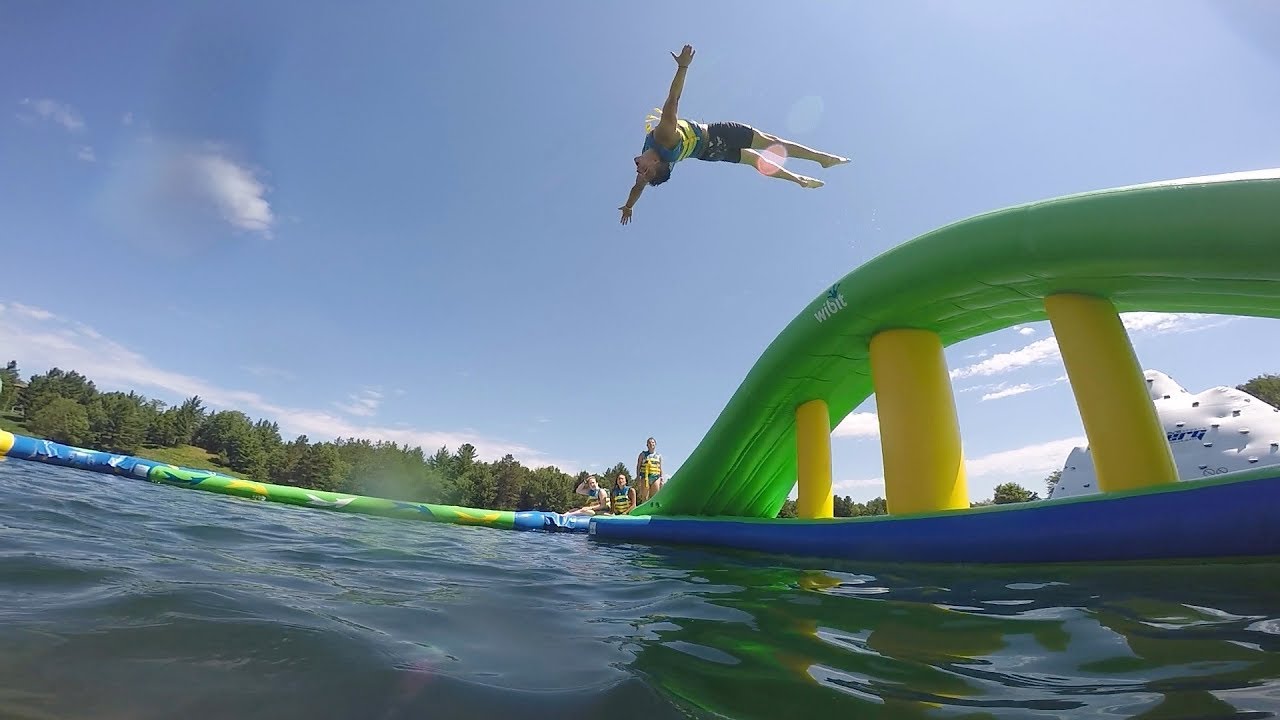 Timberwolf Lake Young Life Camp/Wibit Fun - YouTube