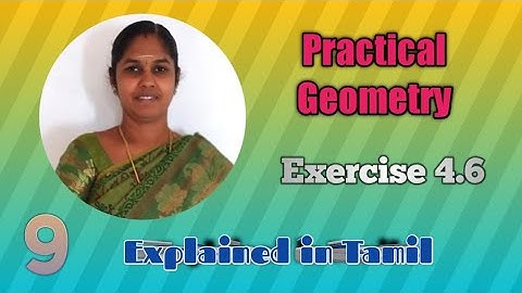 9th Maths Practical Geometry | Construction of Incentre உள்வட்டம் வரைதல் |Exercise: 4.6-5,6,7,8