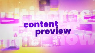 Content Preview of Multiscreen Slideshow for Final Cut Pro