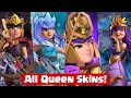 ALL ARCHER QUEEN SKIN + ANIMATIONS 2022 | Clash of Clans