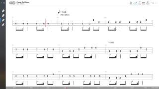 Dexys Midnight Runners - Come On Eileen (BASS TAB PLAY ALONG)