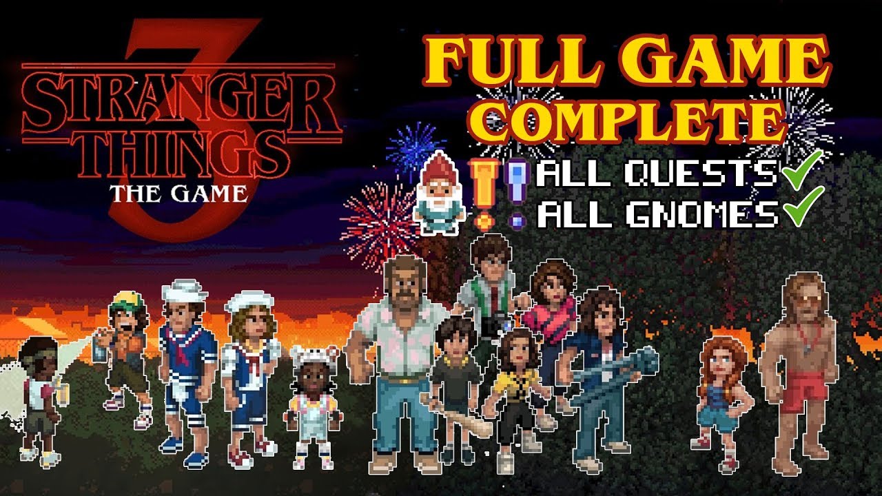 Stranger Things 3 The Game Full Game Complete Walkthrough Youtube