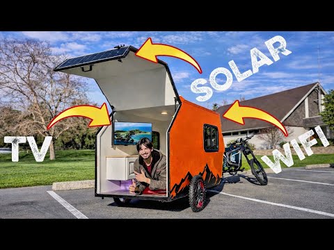 I built a luxury ebike camper 