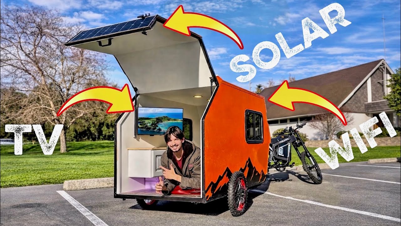 I built a luxury ebike camper