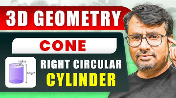 3D Geometry - CYLINDER | The Right Circular CYLINDER - Concept & Example | By Gajendra Purohit