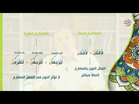 بناء الفعل المضارع 05 الية عمل نون التوكيد او شرط عمل نون التوكيد 