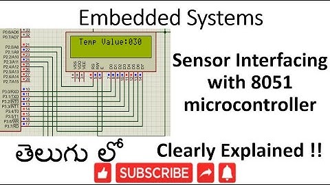 [ES-TE-24] Sensor interfacing with 8051 microcontroller -lession-24
