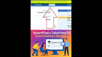 Smart Find Field In TallyPrime 7.0 #tally #tallyprime #reels #software #account