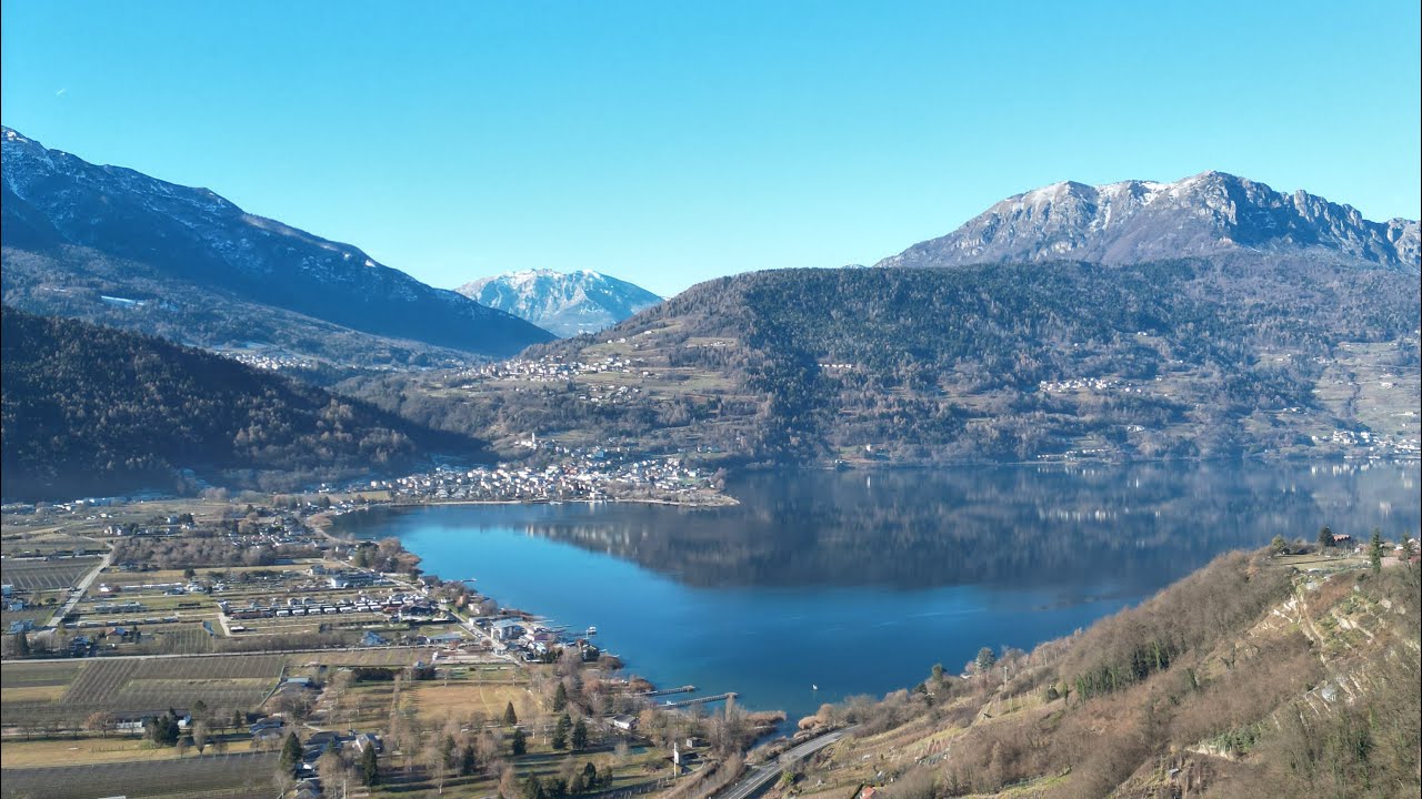 Ultimo volo dell'anno nel Lago di Caldonazzo