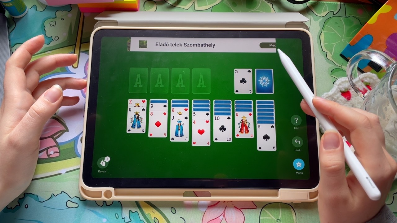 let's play solitaire together! ♡ asmr