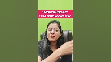 1 Month Ugc Net Strategy in One Minute #shorts