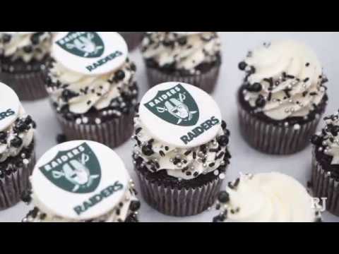 Raiders Cupcakes at Freed's Bakery 