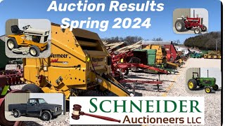 Spring Online Equipment Auction Results with Schneider Auctioneers