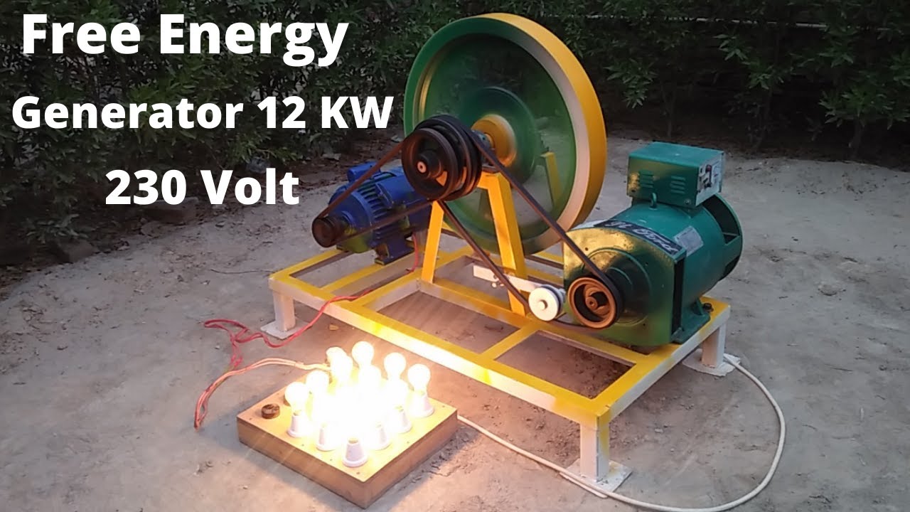 How To We Make Free Electricity Generator 12 kw Flywheel Free Energy Generator 230v YouTube