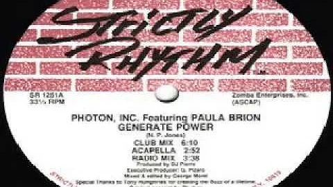 Photon, Inc.Featuring Paula Brion  Generate Power ...