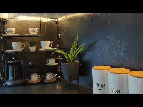 عملت ركن قهوة جديد تغيرات بسيطة بديكور المطبخ روتيني بعد العشاء عملت مجدرة أكلة مقدرة