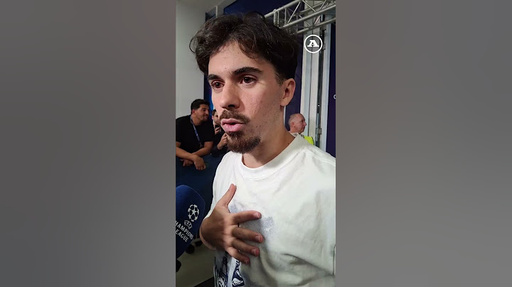 Vitinha teve uma zona mista atribulada após a conquista da Champions League