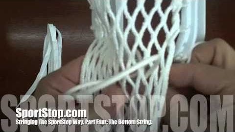 Stringing the SportStop Way. Part Four: The Bottom String