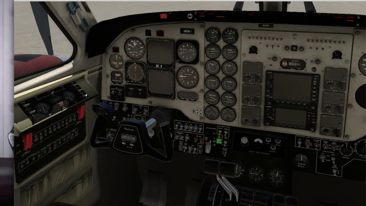 XPlane 11.35 King Air C90B fuel system test YouTube