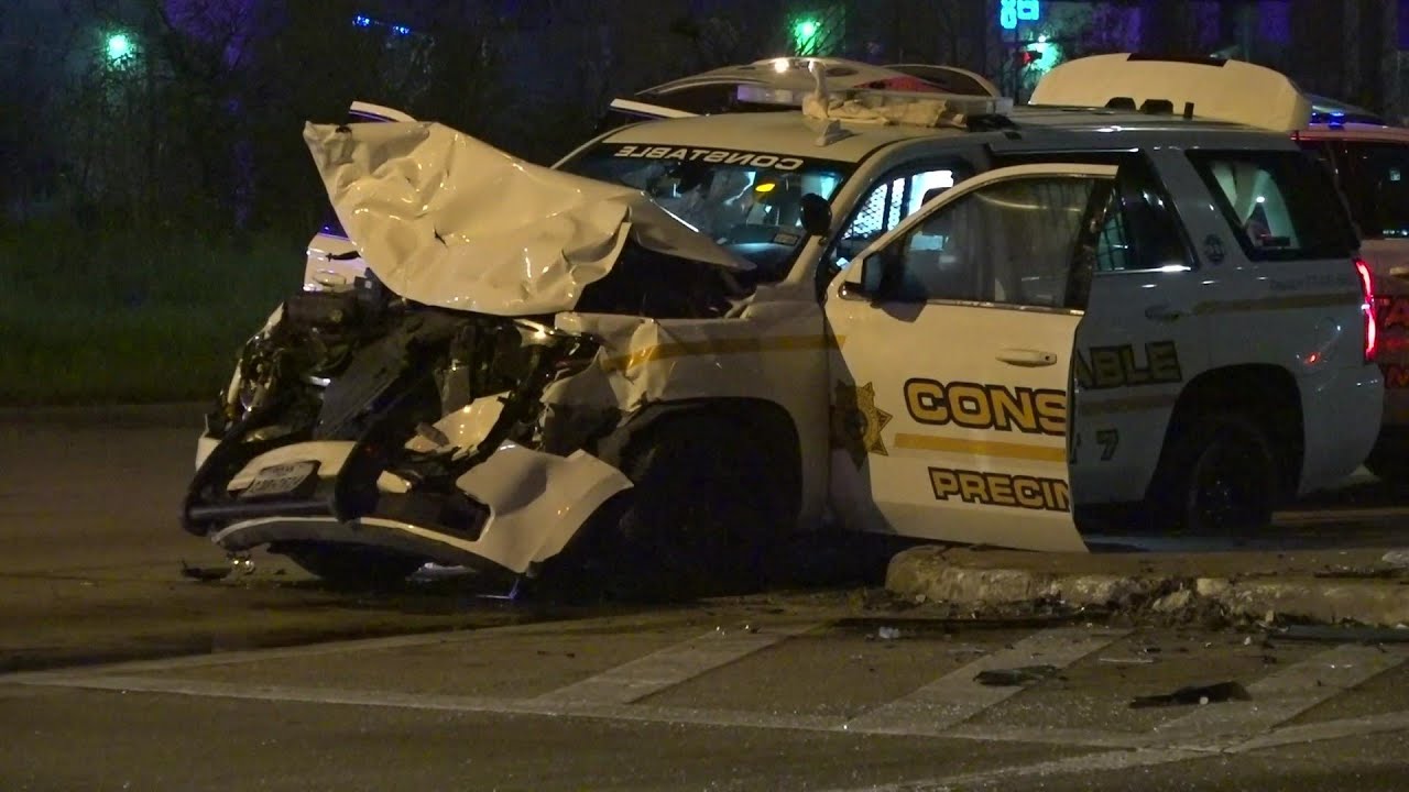 Precinct 7 sergeant injured in crash Sunday morning, officials say ...