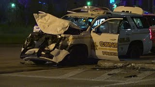 Precinct 7 sergeant injured in crash Sunday morning, officials say