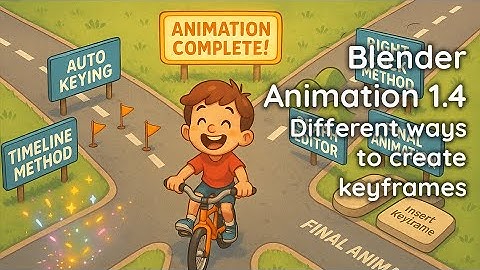 Blender Animation 1.3 Different ways to create keyframes