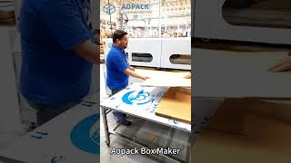 Aopack Box Maker In Mexico, Producing Fefco 0201 Box Styles with Inline Gluing System. #shorts