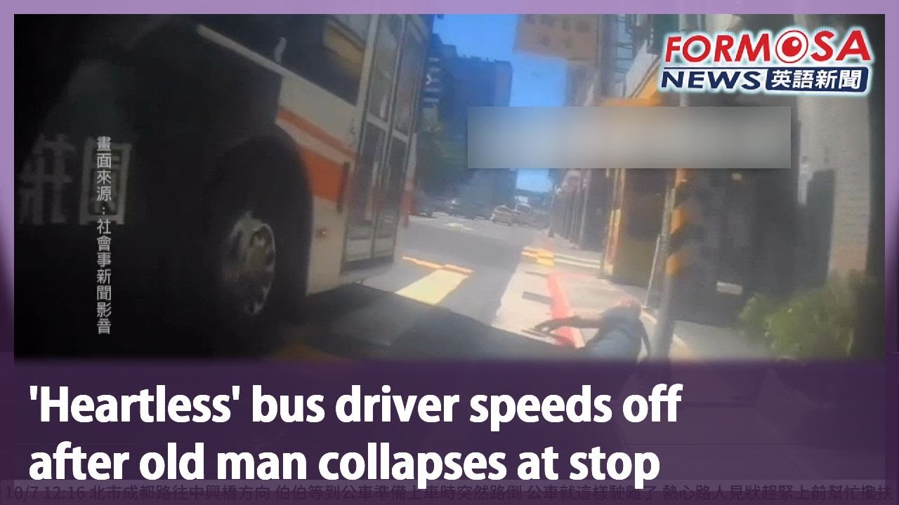 ‘Heartless’ bus driver speeds off after old man collapses at stop ...
