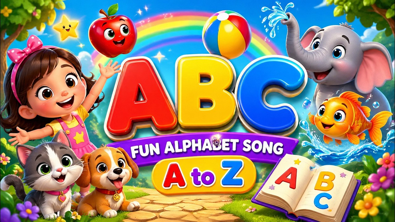 ABC Song for Kids 🎵 Learn A to Z Alphabet | Fun & Easy Learning Video ...