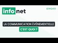 La communication vnementielle cest quoi  dfinition aide lexique tuto explication