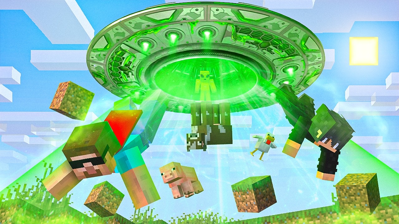 How I Saved My Minecraft World from Alien Invasion!!