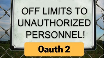 Angular 2 - Building apps utilising Oauth 2 - Pt. 1