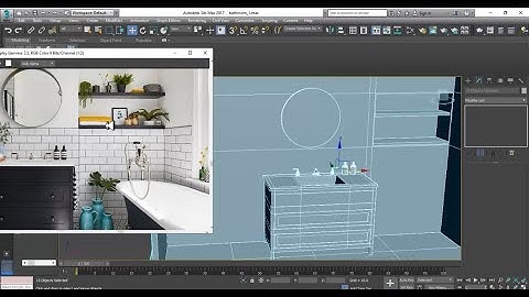 3dsmax Tutorials, Tutorial on 3D Modeling, Texturing & Lighting a Bathroom in 3dsmax