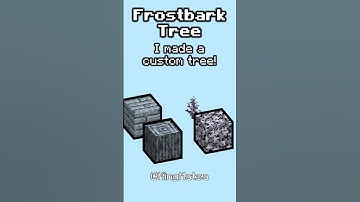 Frostbark Tree #minecraft #blockbench #pixelart