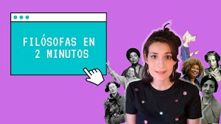 Grandes MUJERES de la FILOSOFÍA en 2 minutos #1 💁| Historia de las mujeres, feminismo y filosofía