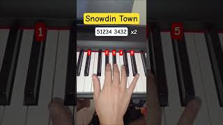 How to play Snowdin Town from Undertale on piano