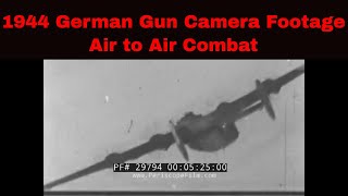 1944 GERMAN GUN CAMERA FILMS  FW-190 vs. B-17s, B-24s  WWII AIR RAIDS OVER GERMANY 29794