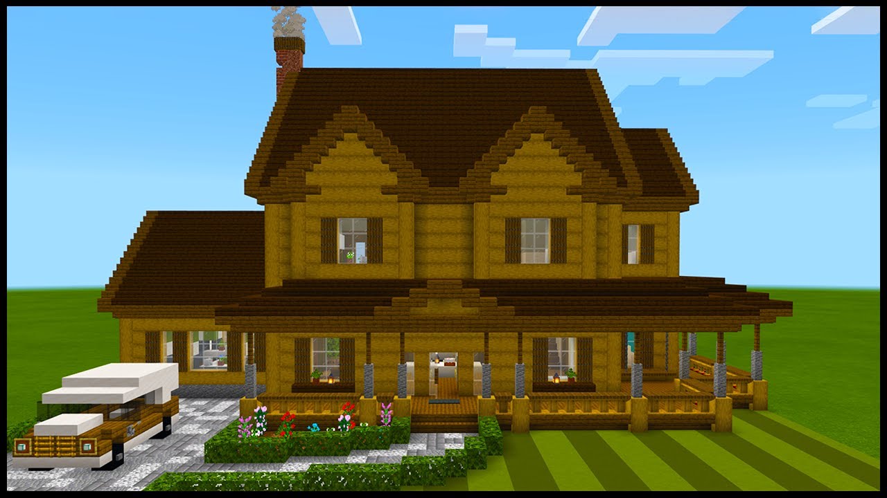 Minecraft How to Build a Wooden Suburban House PART 1 YouTube