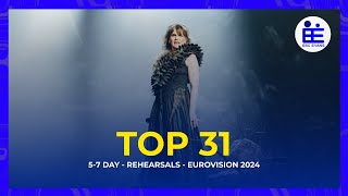 Eurovision 2024: My Top 31 - Second Rehearsals (Day 5-7)