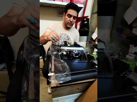 نصب لنز داخل چراغ سمند همراه نصب زنون Caraccessories Arshiya Spoort ۰۹۱۲۴۸۹۷۶۷۸ Automobile