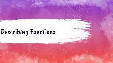 Describing Functions