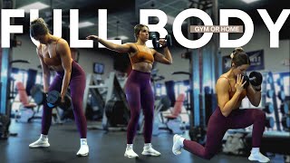 FULL BODY DUMBBELL WORKOUT | Gym or Home